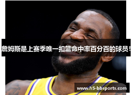 詹姆斯是上赛季唯一扣篮命中率百分百的球员！